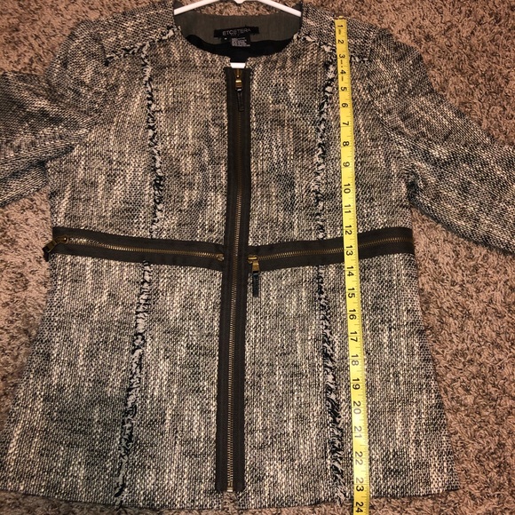 Etcetera Jacket Brown Multi Textured Metallic - Picture 10 of 13